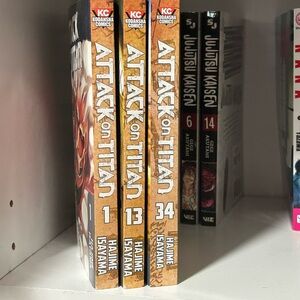Manga Attack on Titan Set - Brown and White